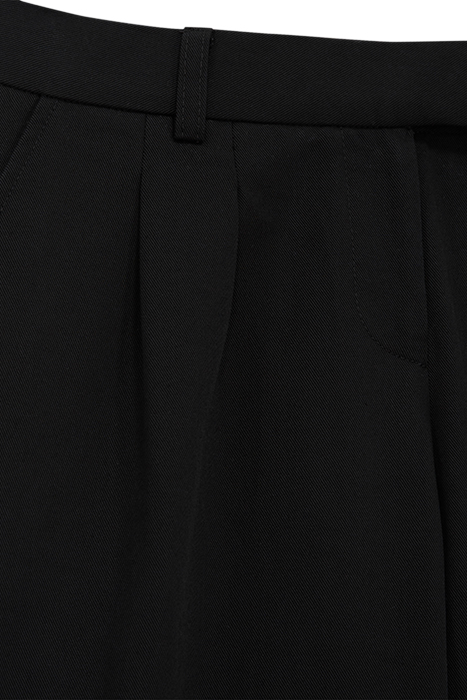 SINGLE TROUSERS WITH PLEATS AND LAPELS BLACK 2