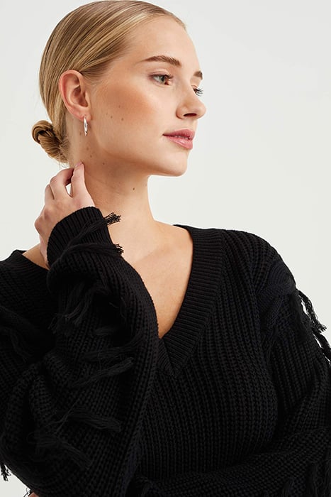 KNITTED PULLOVER BLACK 5