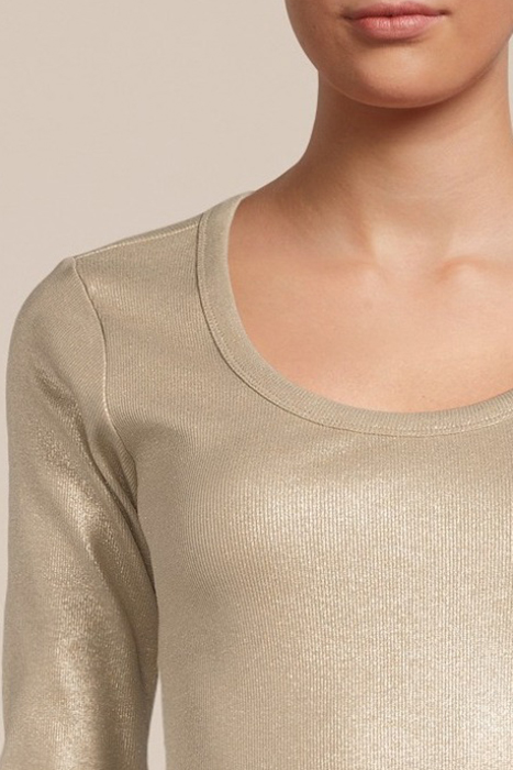 RIB LONG SLEEVE TEE CLAY 4