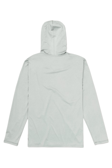 HYBRID UPF HOODED UPF LONG SLEEVE LIGHT STONE GREY 4