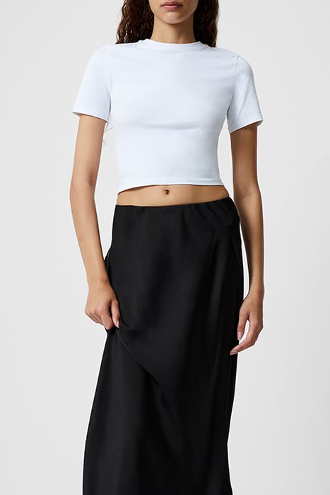 SATIN SLIP MIDI SKIRT BLACK 5