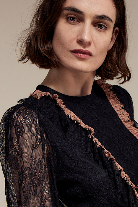 JERSEY TOP COLORCOMBO LACE MIX BLACK 7