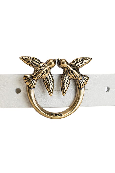 LOVE DAY CHAIN SIMPLY H2 BELT VITELLO SETA WHITE+WHITE-ANTIQ 2