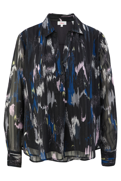S.OLIVER BLOUSES GREY/BLACK 4