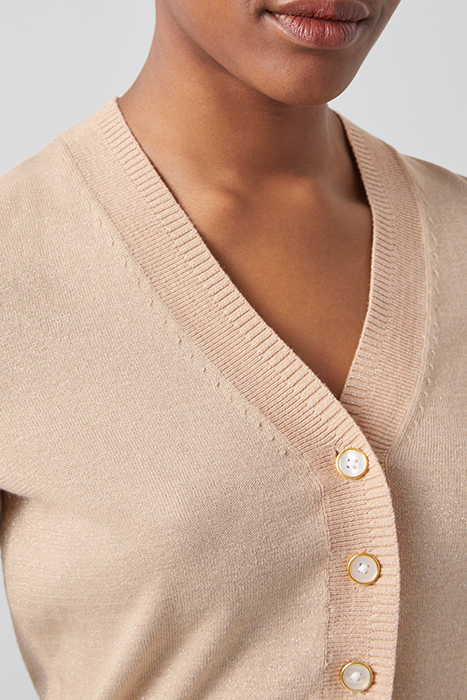 CD COCO-V NECK SLIM CARDI SAND 7