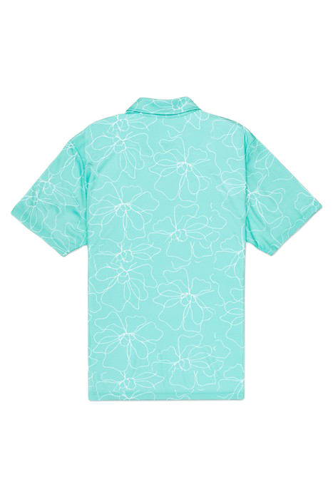 H2O-DRI ACE FIESTA MESH POLO SHORT SLEEVE TROPICAL MIST 3 4