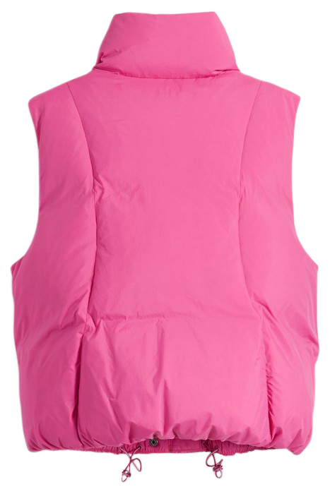 PILLOW PUFFER GILET IN PINK 4