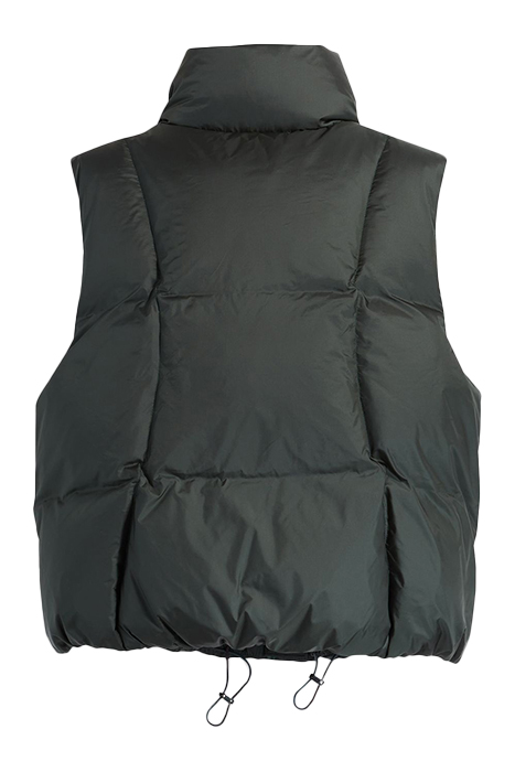 PILLOW PUFFER GILET IN GREEN 4