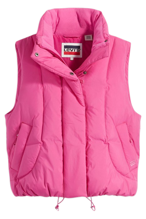 PILLOW PUFFER GILET IN PINK 3