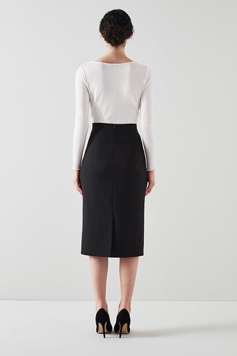 FOLLY-PANEL AND MIDI SKIRT BLACK 2