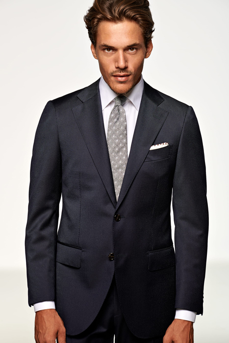 NAVY STRIPED LAZIO SUIT 3