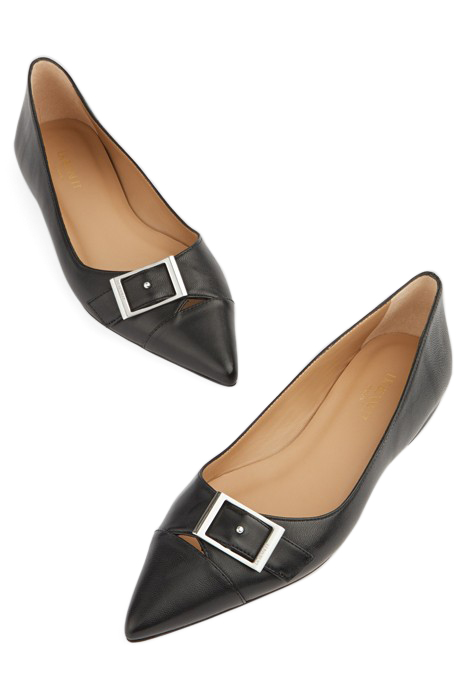 BRYNN CURVED BALLERINA SHOES BLACK 4