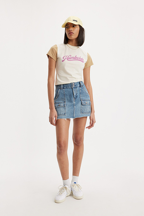 ICON DENIM SKIRT BLUE 6