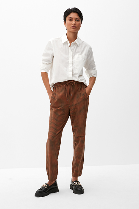 S.OLIVER PANTS BROWN 6