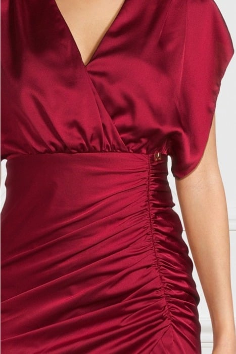 JUNA DRESS DEEP SCARLET 4