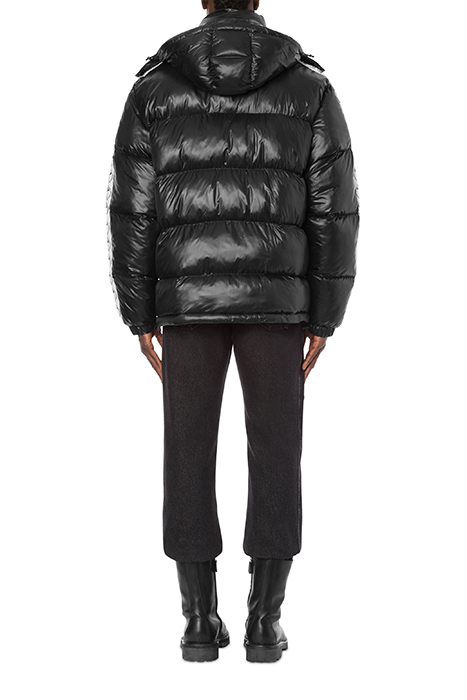 DOUBLE QUESTION MARK NYLON DOWN JACKET BLACK 2