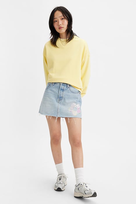 ICON DENIM SKIRT BLUE 6