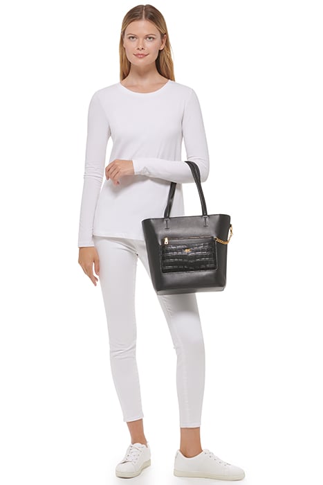 SIMONA NS TOTE BLK/GOLD 2