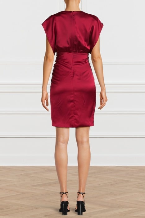 JUNA DRESS DEEP SCARLET 2
