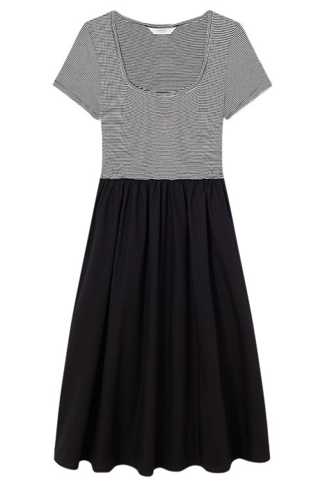 SERINA STRIPED MIDI DRESS BLACK/WHITE 3