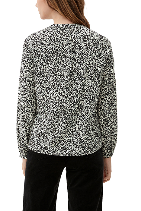 S.OLIVER BLOUSES GREY/BLACK 3