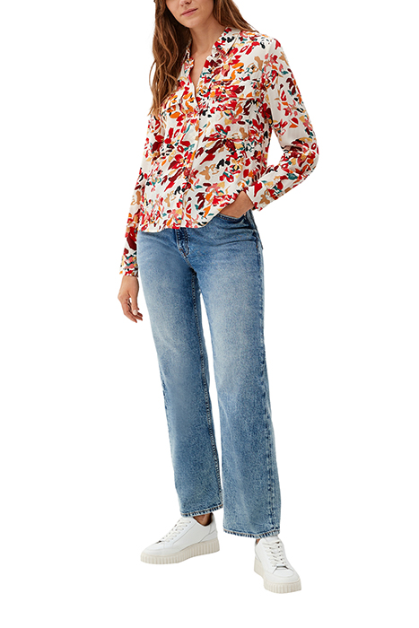S.OLIVER BLOUSES ALLOVER PRINT RED 3