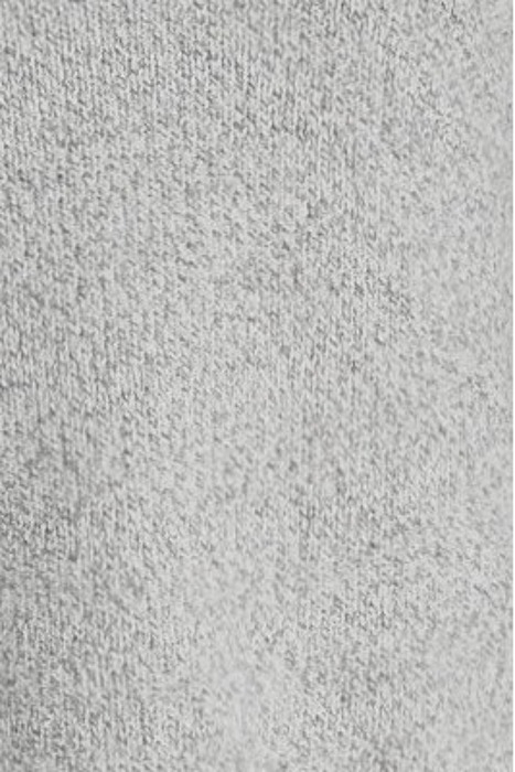 SLIT CREWNECK SWEATER IN WOOL-CASHMERE BOUCLÉ LIGHT HEATHER 5