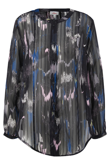 S.OLIVER BLOUSES GREY/BLACK 4
