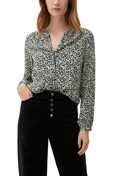 S.OLIVER BLOUSES GREY/BLACK 2