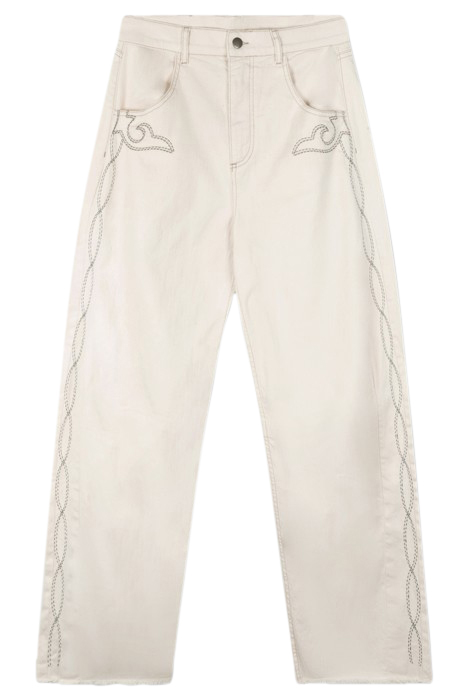 HORSE RIDING TWILL PANTS ECRU 3