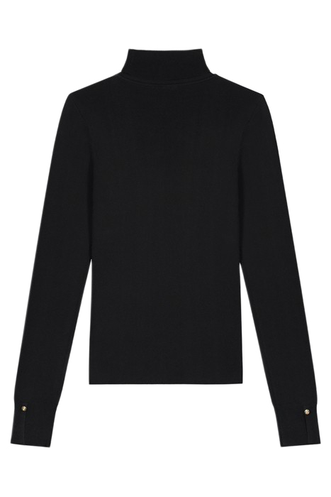 JOLIE ROLL NECK BUTTON TOP BLACK 3