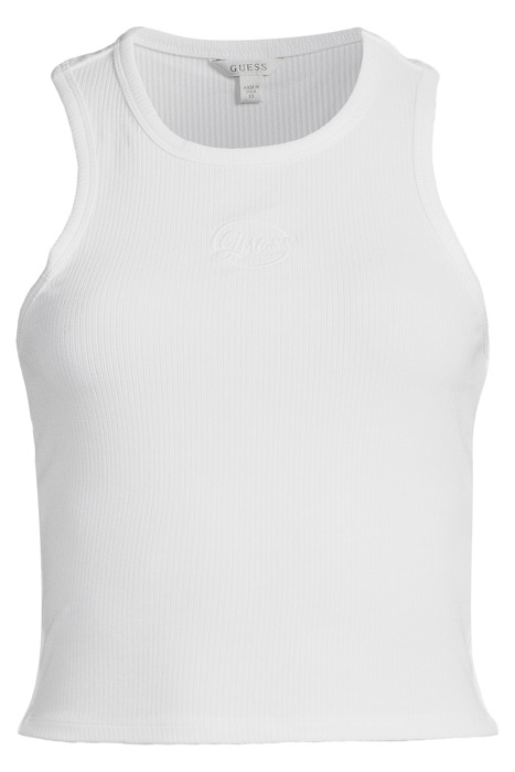 SL DENISE RIB LOGO T PURE WHITE 3