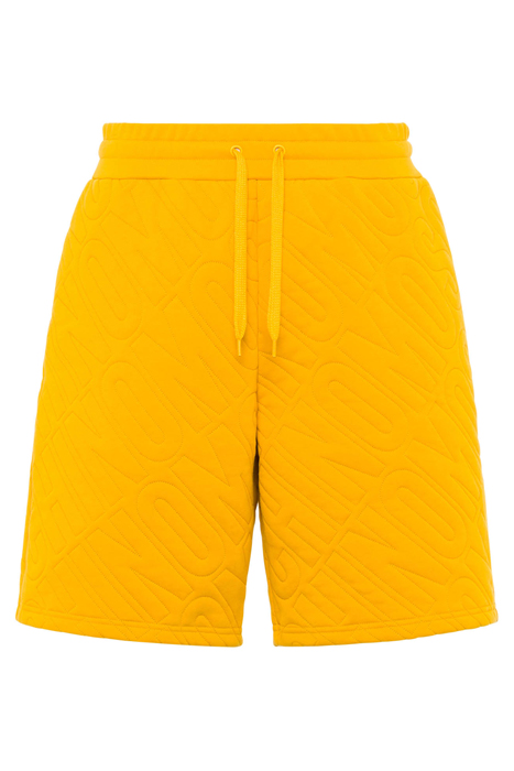 BERMUDA SHORTS IN QUILTED ALLOVER LOGO ORGANIC FLEECE YELLOW 3