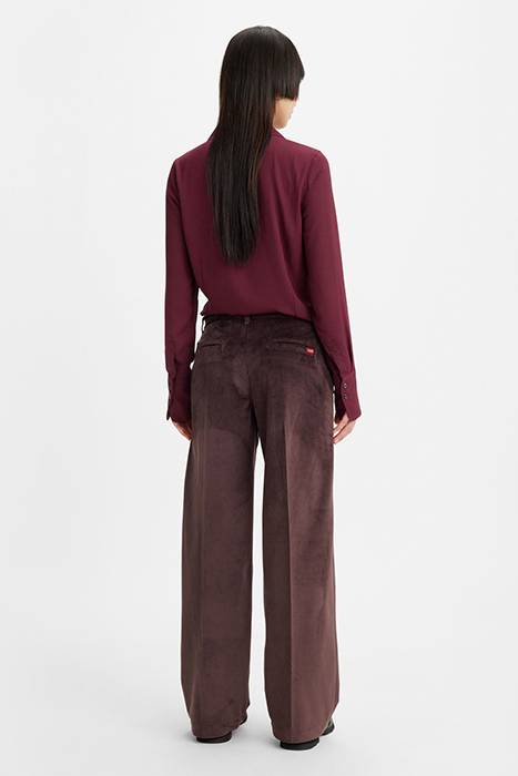 BAGGY WIDE-LEG & FLARED JEANS PANT BROWN 2