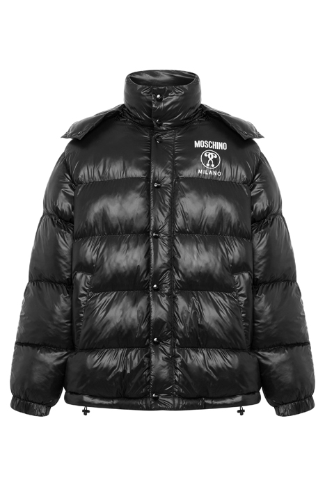 DOUBLE QUESTION MARK NYLON DOWN JACKET BLACK 3
