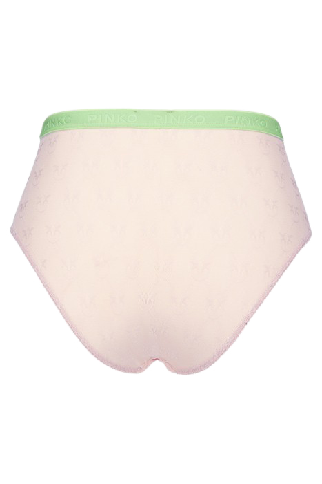 INCANTO 2 SLIP PIZZO INDEMAGLIATO JACQUARD C/LOGO PINK/GREEN 2