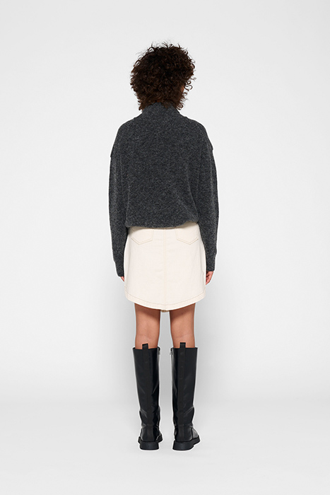 WESTERN MINI SKIRT ECRU 2