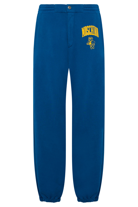 MOSCHINO VARSITY FLEECE JOGGING BLUE 3