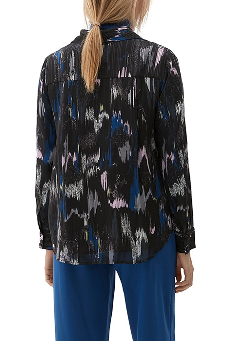 S.OLIVER BLOUSES GREY/BLACK 2