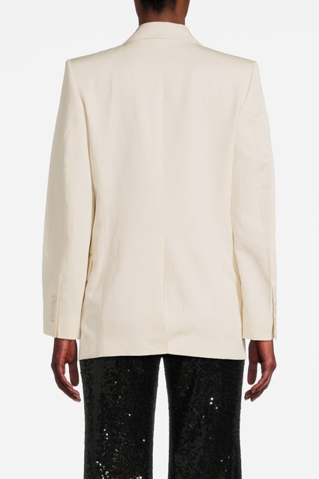 TAILORED PINSTRIPE BLAZER BONE WHITE 2