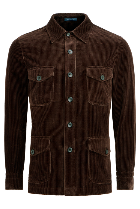 DARK BROWN RELAXED FIT SHIRT-JACKET 4