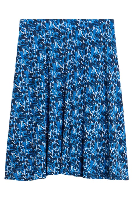 JADE ECO VERO JERSEY SKIRT BLUE PRINTED 2