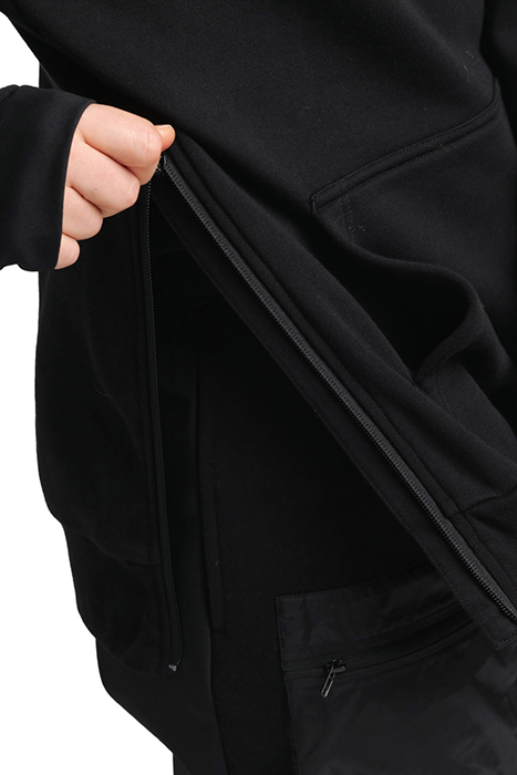 HOODED SWEAT TECH BLACK 9