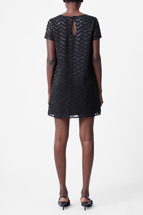 LUREX GGT SS SHIFT DRESS S BLACK 2