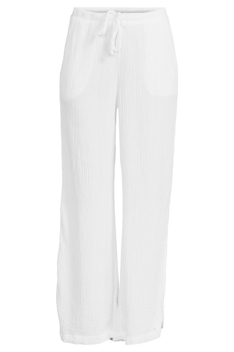SIDE SLIT WIDE LEG WHITE 3