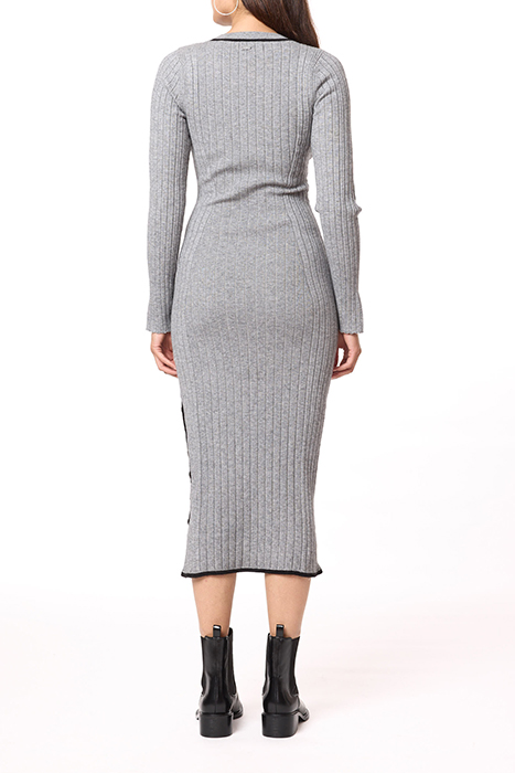 SPORTY STRIPE DRESS MEDIUM HEATHER GREY 3