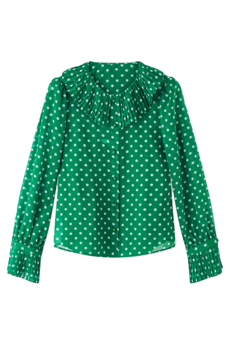 DITA - BUTTON-DOWN SHIRT GREEN/BLUE 4