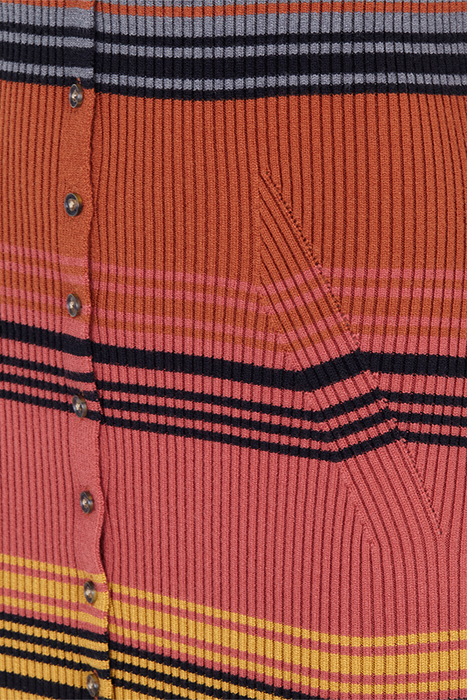 SWEATER MIDI DRESS BLACK NIGHT OMBRE STRIPE 4