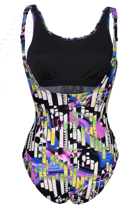 WOMEN'S BODYLIFT SWIMSUIT CAROLINA U BAC BLACK MULTI 5