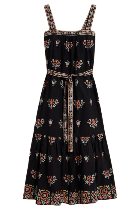 FIONA MAXI DRE BLACK PRINTED 1